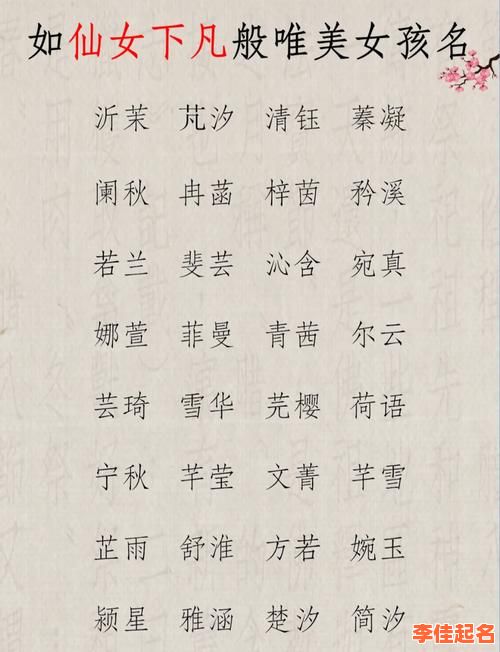 2025带朔字的女孩名字大全_寓意高雅独特又充满诗意精选推荐-第1张图片