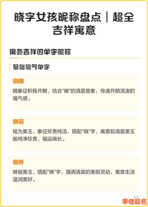 带晓字的女孩名字寓意 名字带晓字的女孩命运如何-第1张图片