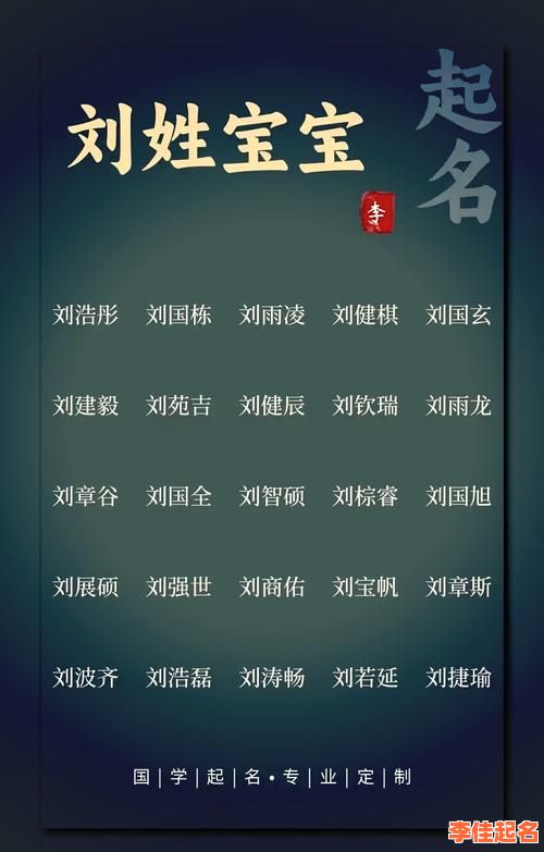 刘字取名字 刘字起什么名字好听女孩-第1张图片
