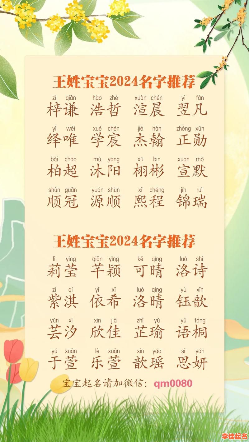 王姓女孩名字大全免费 王姓女孩名字三个字-第1张图片 王姓女孩名字大全免费 王姓女孩名字三个字-第1张图片