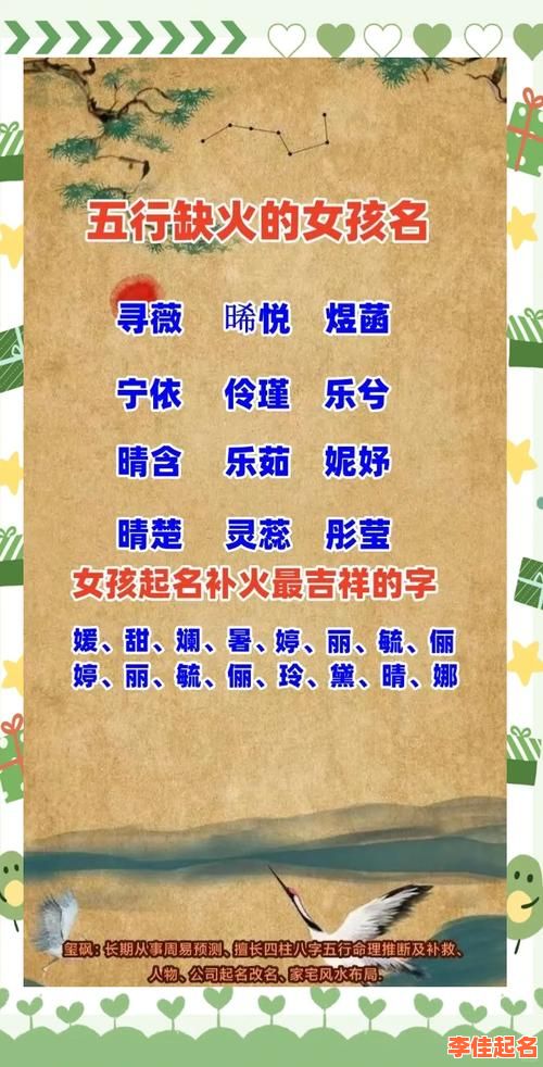 五行补火女孩名字有哪些 五行补火女孩名字-第1张图片