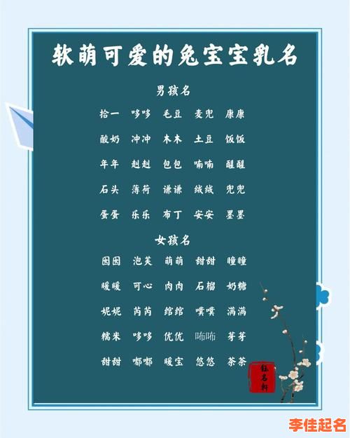 兔年女孩名字寓意好的字 名字女孩取名字兔年-第1张图片