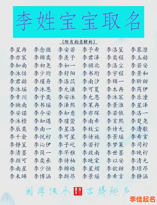 给孩子取名字姓李国辈女孩怎么取 给孩子取名字姓李国辈女孩-第1张图片