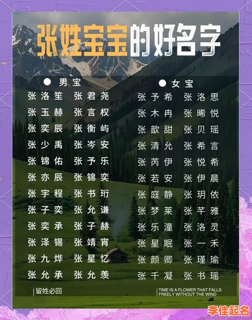 张姓兔年出生取名最佳的字 女孩名字2026年名字属兔姓张-第1张图片