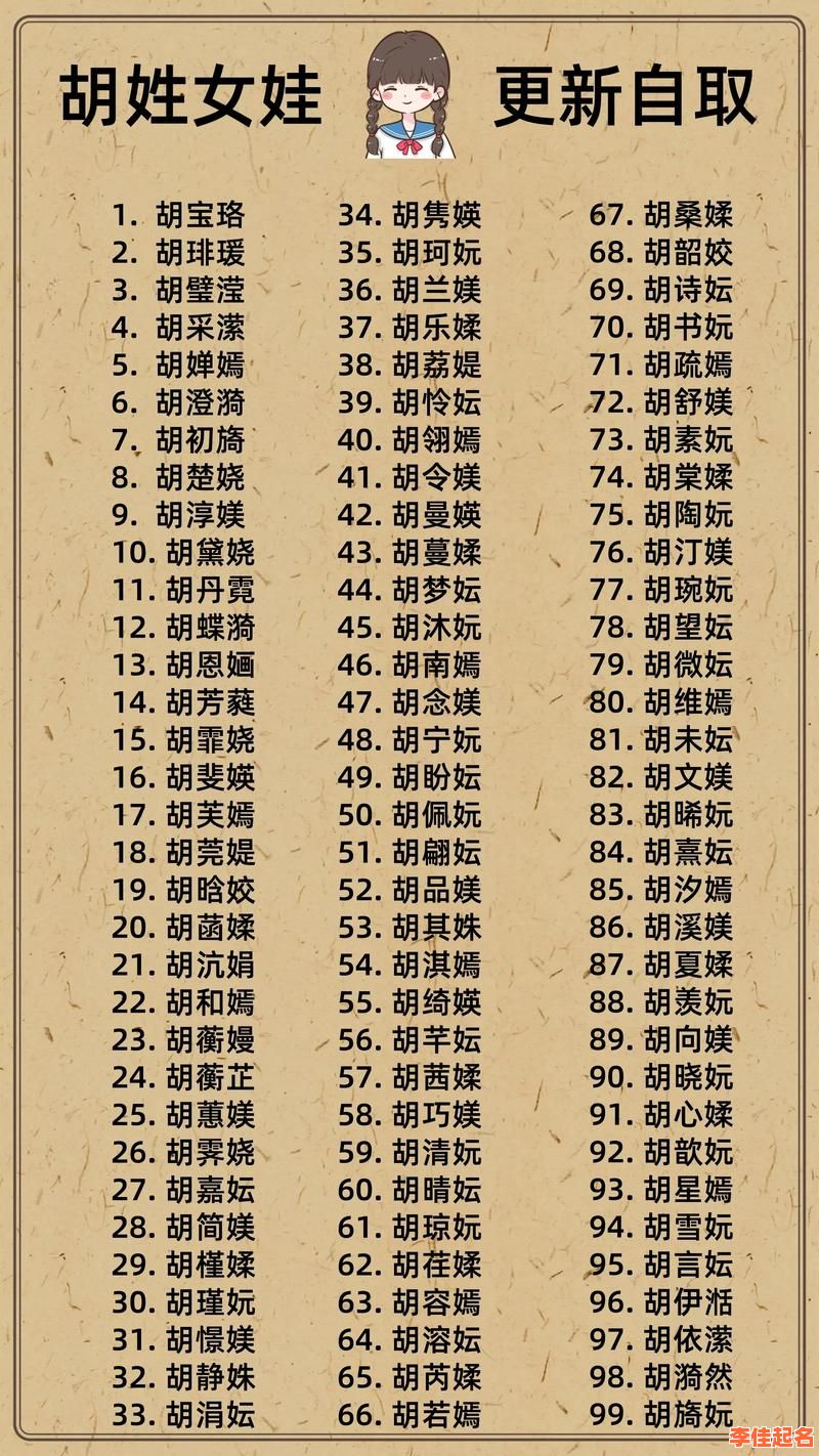 胡姓女孩名字属兔好吗 胡姓女孩名字属兔-第1张图片