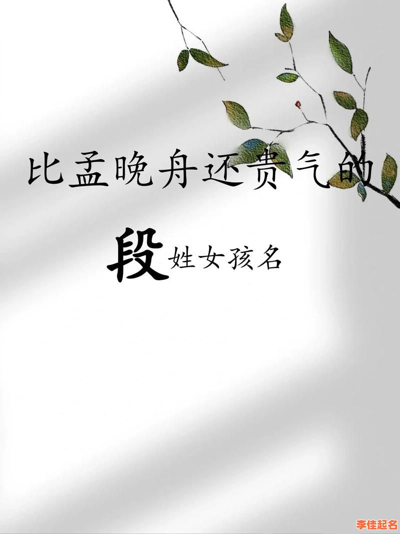 姓段的女孩名字洋气 段姓女孩名字属兔-第1张图片