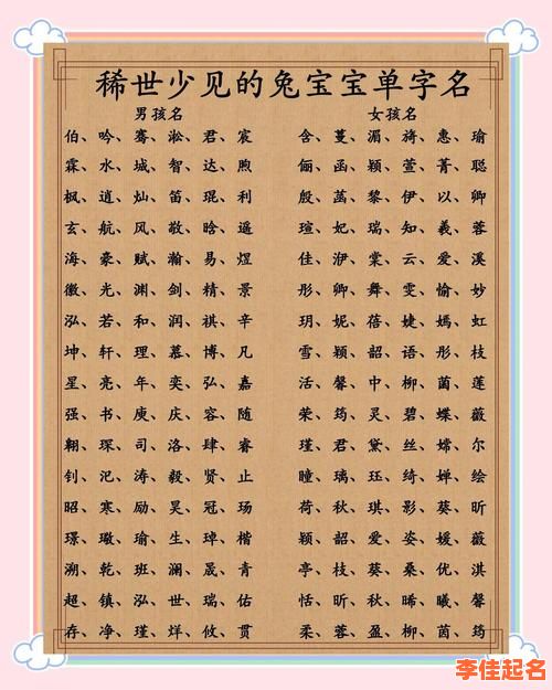 兔宝宝女孩的乳名 洋气好听 兔宝宝女孩取名字最佳字-第1张图片