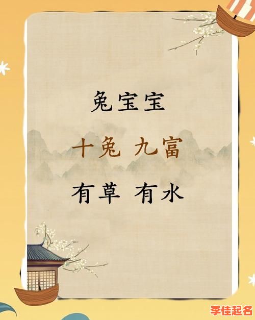 农历十月的兔女 兔年农历10月出生的女孩子取名字-第1张图片