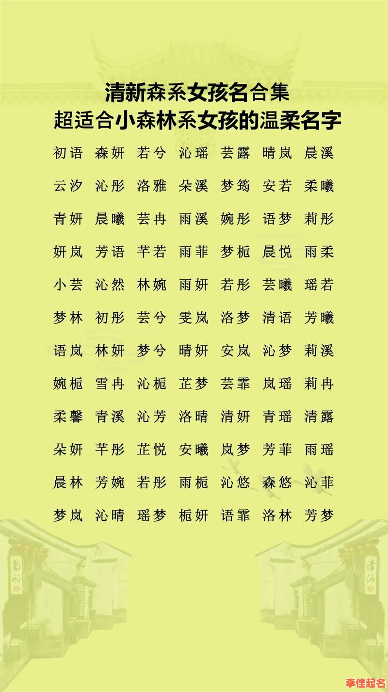 女孩子的好听名子 女孩子的好名字-第1张图片