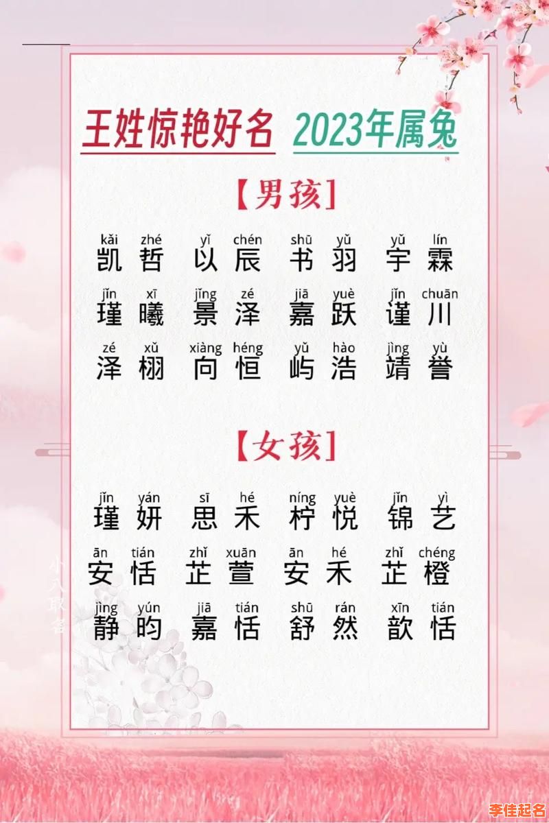 王姓兔宝宝取名大全2021款 王姓兔宝宝名字女孩-第1张图片 王姓兔宝宝取名大全2021款 王姓兔宝宝名字女孩-第1张图片