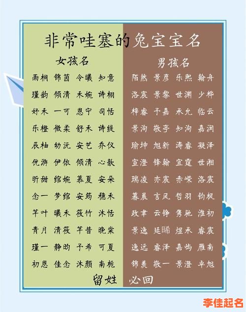 兔年出生女孩起名 兔年女孩名字寓意好的名字-第1张图片