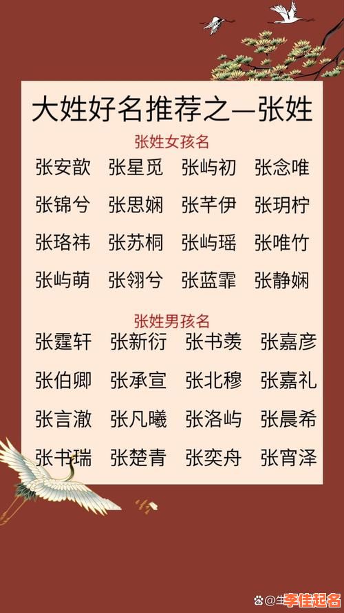 姓张姓李组合名字女孩 李张姓氏合在一起取名女孩-第1张图片