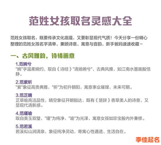 范姓女孩取名大全 范氏女孩取名字-第1张图片 范姓女孩取名大全 范氏女孩取名字-第1张图片