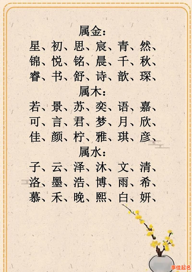 五行含木的女孩名字有哪些 五行含木的女孩名字-第1张图片