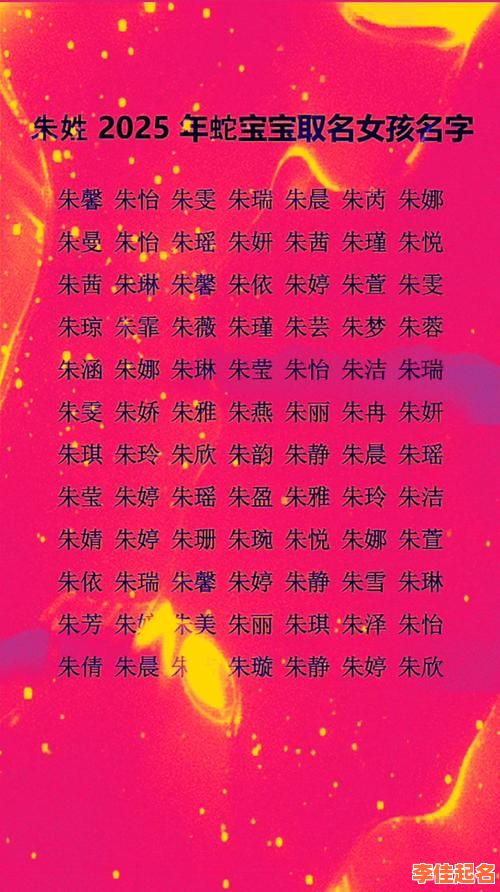 朱女孩起什么名字好听 朱名字女孩-第1张图片