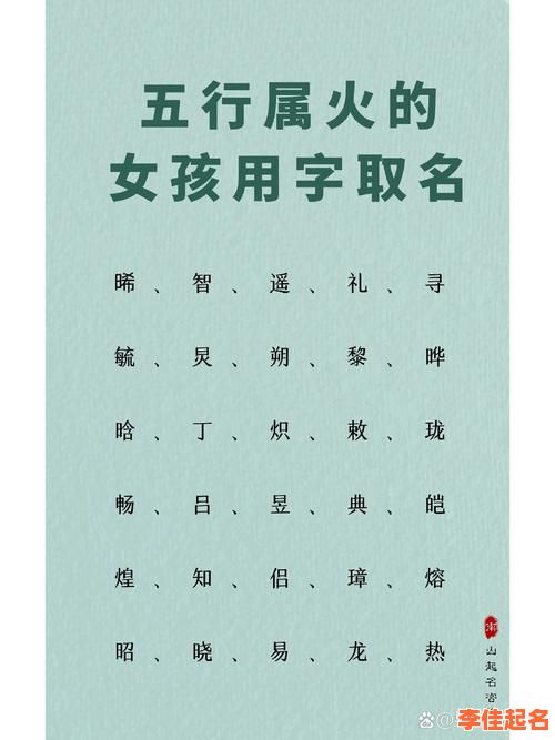 五行属火女孩取名大全 五行属火女孩取名-第1张图片