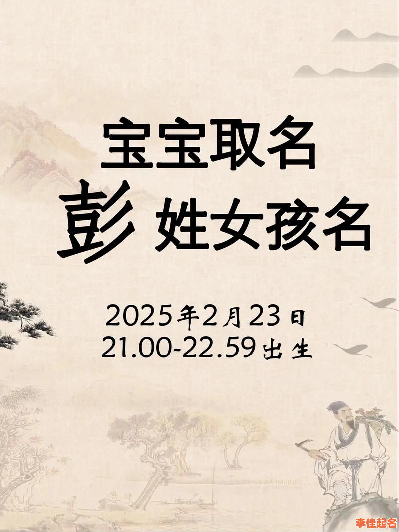 姓彭的女孩名字洋气的 姓彭的女孩子取什么名字-第1张图片