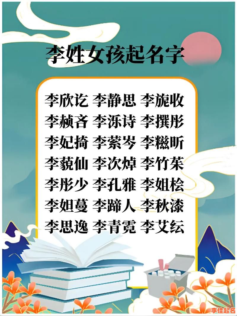 姓李女宝宝名字大全2021属兔 属兔姓李的女孩取什么名字-第1张图片