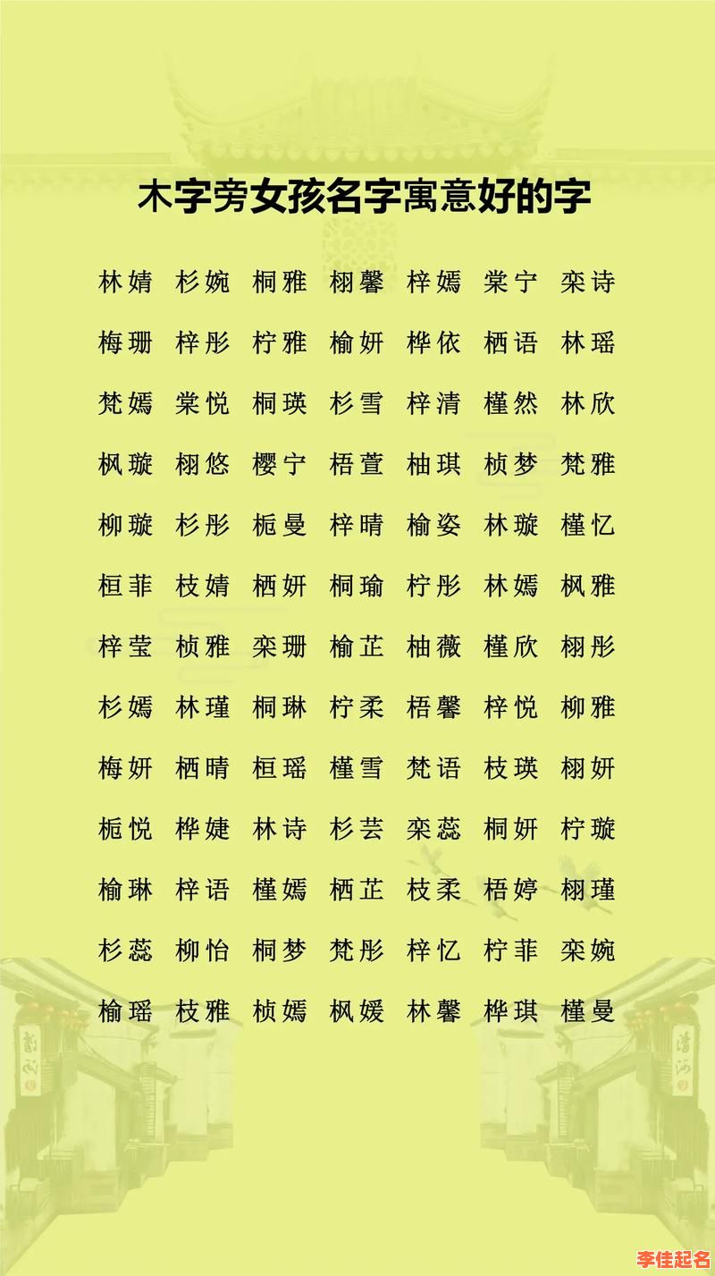 五行属水属木最吉利的字女孩名字 五行属水木的女孩名字-第1张图片