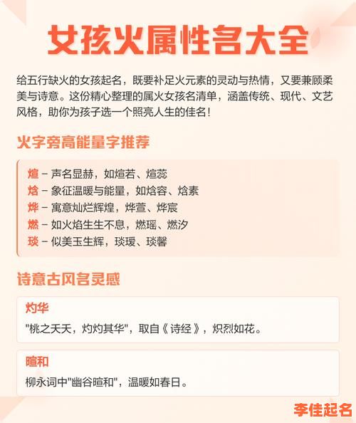 五行属火的女孩的名字 女孩名五行属火-第1张图片